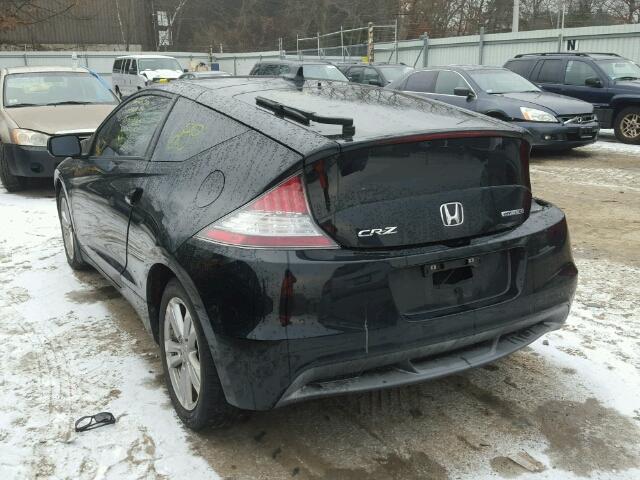 JHMZF1C68BS013628 - 2011 HONDA CR-Z EX BLACK photo 3