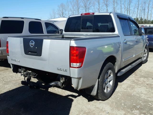 1N6AA07A94N575784 - 2004 NISSAN TITAN XE SILVER photo 4