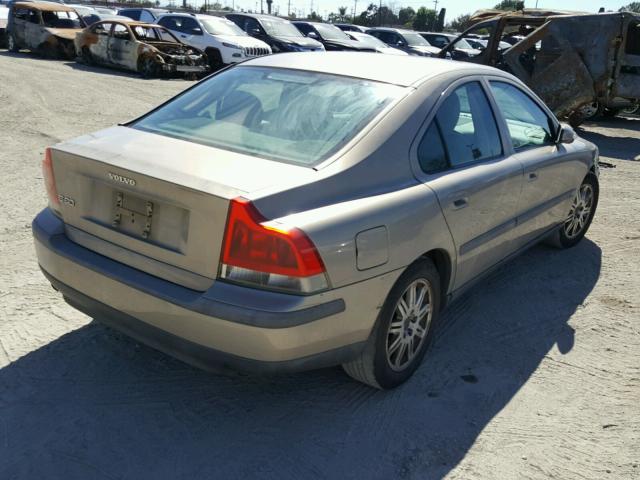 YV1RS61T642350606 - 2004 VOLVO S60 GOLD photo 4