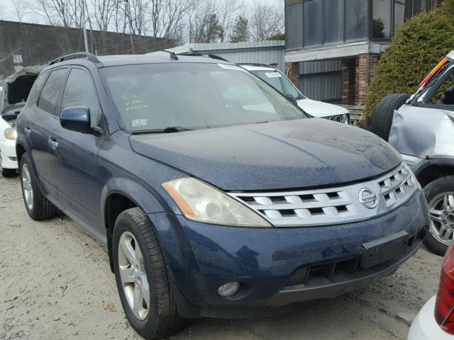 JN8AZ08W73W210099 - 2003 NISSAN MURANO SL BLUE photo 1