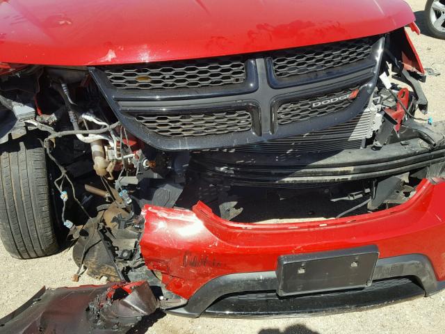 3C4PDCBB4HT552389 - 2017 DODGE JOURNEY SX RED photo 9