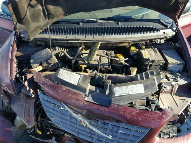 1C4GJ45341B221130 - 2001 CHRYSLER VOYAGER LX BURGUNDY photo 7