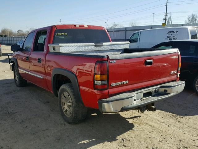 2GTEK13T761131791 - 2006 GMC NEW SIERRA RED photo 3