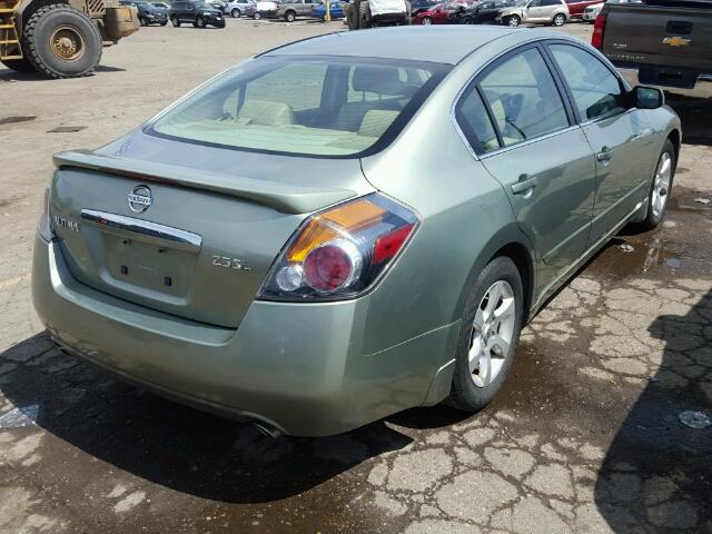 1N4AL21E47C117743 - 2007 NISSAN ALTIMA 2.5 GREEN photo 4