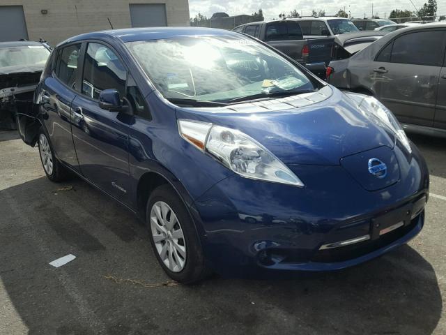 1N4AZ0CP3GC305977 - 2016 NISSAN LEAF S BLUE photo 1