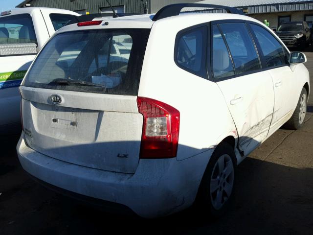 KNAFG528497257654 - 2009 KIA RONDO BASE WHITE photo 4