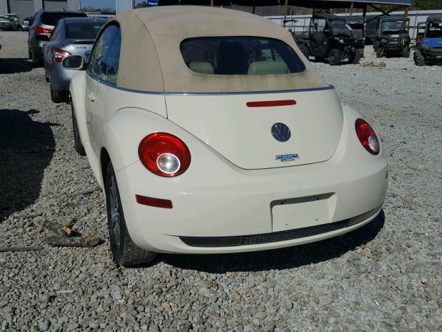 3VWRF31Y46M307184 - 2006 VOLKSWAGEN NEW BEETLE CREAM photo 3