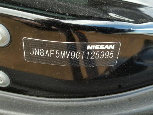 JN8AF5MV9CT125995 - 2012 NISSAN JUKE S BLACK photo 10