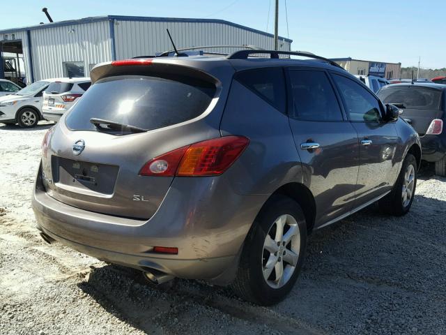 JN8AZ18U49W004218 - 2009 NISSAN MURANO S GOLD photo 4