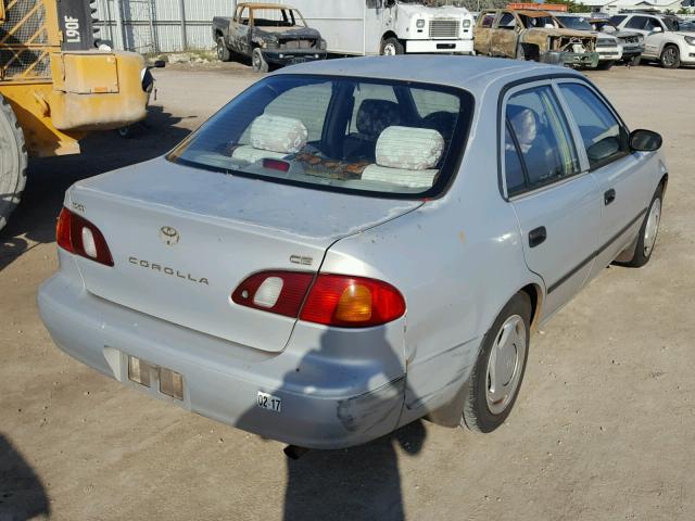 1NXBR12E1YZ384951 - 2000 TOYOTA COROLLA VE SILVER photo 4