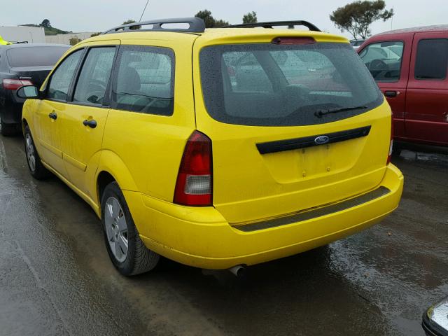 1FAFP36N26W183200 - 2006 FORD FOCUS ZXW YELLOW photo 3