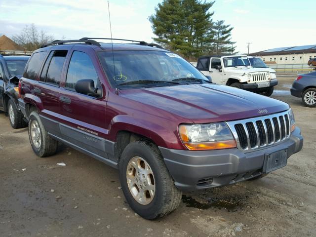 1J4GW48S01C618505 - 2001 JEEP GRAND CHER MAROON photo 1