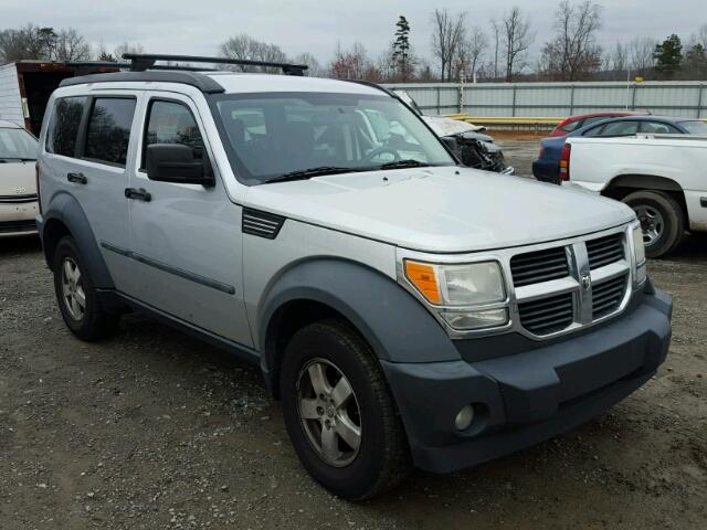 1D8GU28K97W591300 - 2007 DODGE NITRO SXT SILVER photo 1