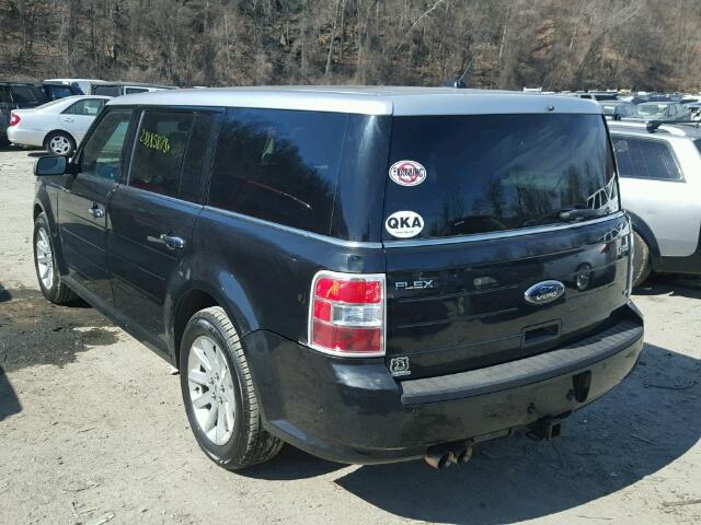 2FMHK6CC1ABA99557 - 2010 FORD FLEX SEL შავი ფოტო 3