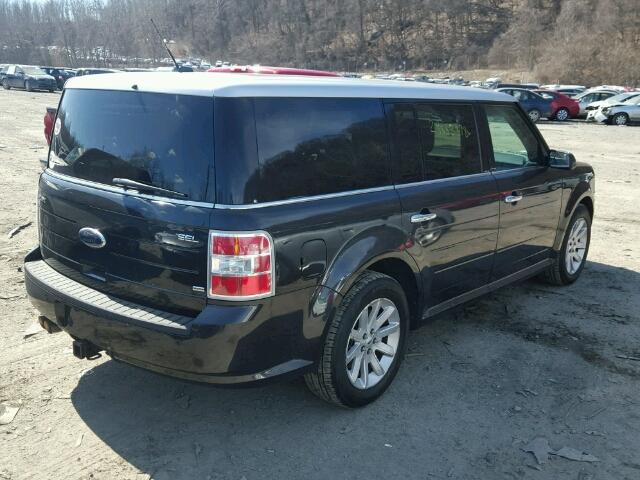 2FMHK6CC1ABA99557 - 2010 FORD FLEX SEL BLACK photo 4