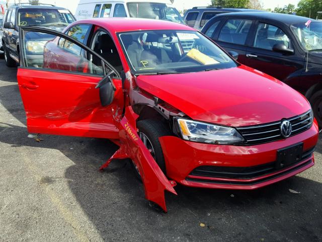 3VW2K7AJ1FM253592 - 2015 VOLKSWAGEN JETTA BASE 红色 照片 1