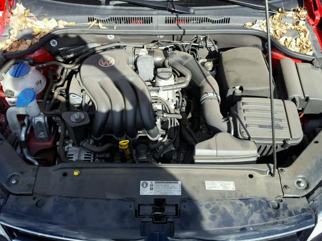 3VW2K7AJ1FM253592 - 2015 VOLKSWAGEN JETTA BASE 红色 照片 7