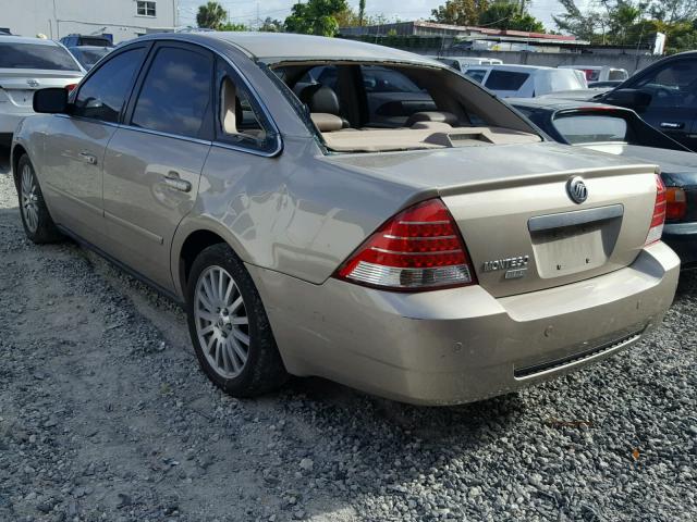 1MEHM42166G608141 - 2006 MERCURY MONTEGO PR TAN photo 3