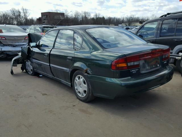 4S3BE6354Y7216229 - 2000 SUBARU LEGACY L GREEN photo 3