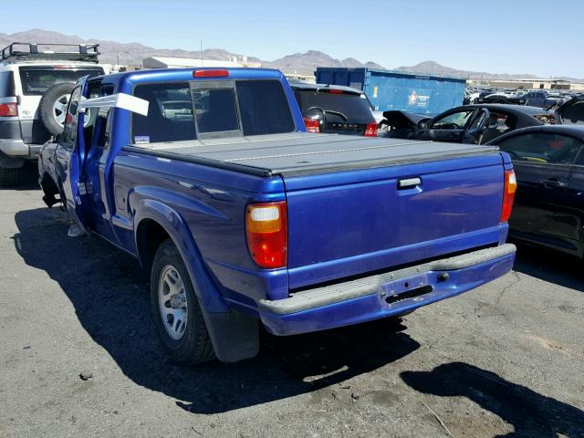 4F4YR16U44TM03077 - 2004 MAZDA B3000 CAB BLUE photo 3