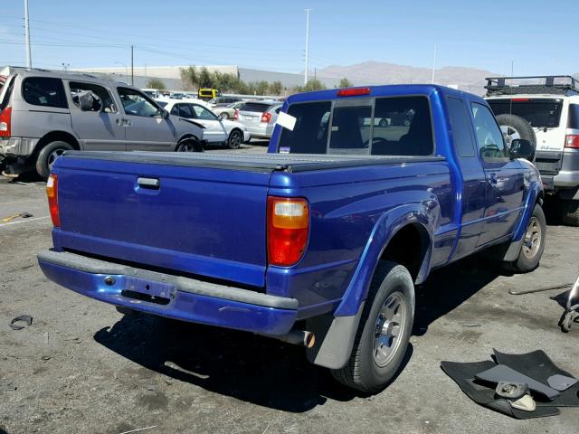 4F4YR16U44TM03077 - 2004 MAZDA B3000 CAB BLUE photo 4