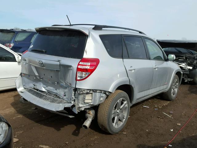 JTMRF4DVXB5044144 - 2011 TOYOTA RAV4 SPORT SILVER photo 4