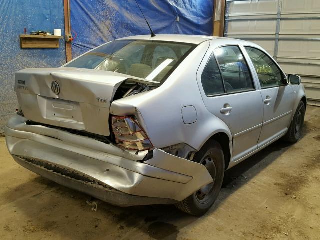 3VWRP69M83M125810 - 2003 VOLKSWAGEN JETTA GL T SILVER photo 4