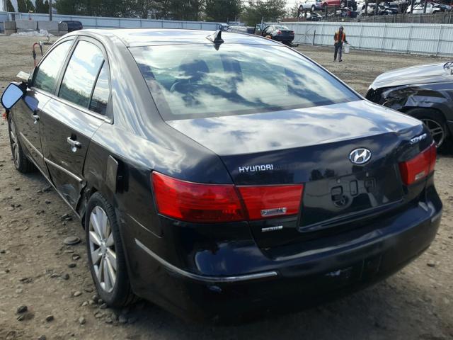 5NPEU46C59H516549 - 2009 HYUNDAI SONATA SE BLACK photo 3