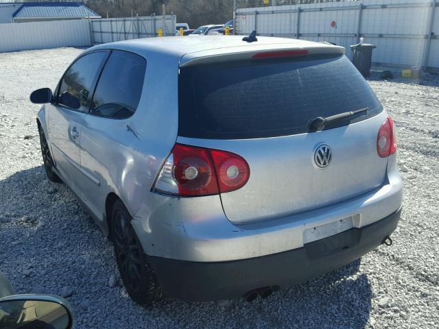 WVWEV71K57W101476 - 2007 VOLKSWAGEN NEW GTI SILVER photo 3