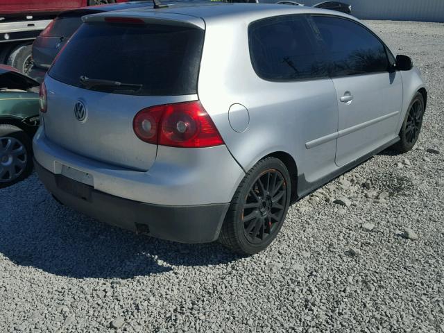 WVWEV71K57W101476 - 2007 VOLKSWAGEN NEW GTI SILVER photo 4