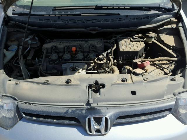 2HGFG12877H523957 - 2007 HONDA CIVIC EX ვერცხლისფერი ფოტო 7