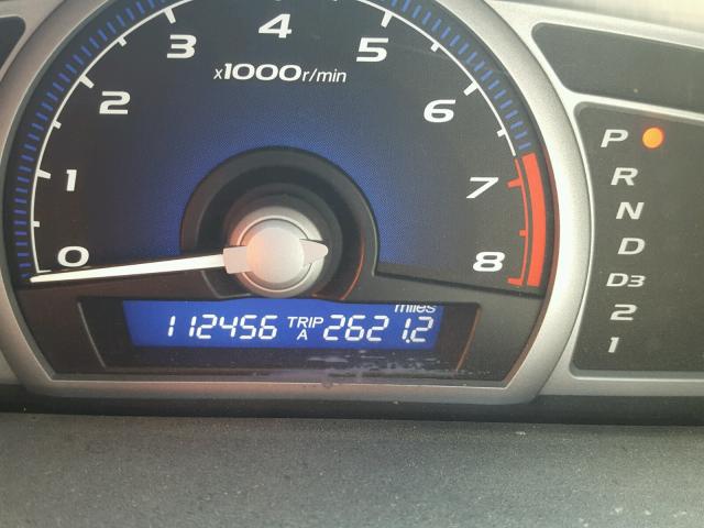 2HGFG12877H523957 - 2007 HONDA CIVIC EX ვერცხლისფერი ფოტო 8