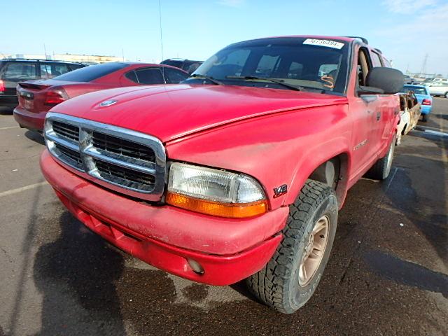 1B4HS28Z7YF114837 - 2000 DODGE DURANGO RED photo 2