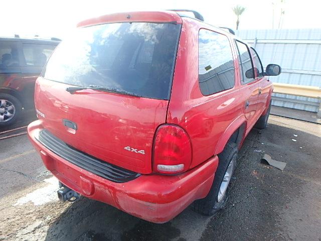 1B4HS28Z7YF114837 - 2000 DODGE DURANGO RED photo 4