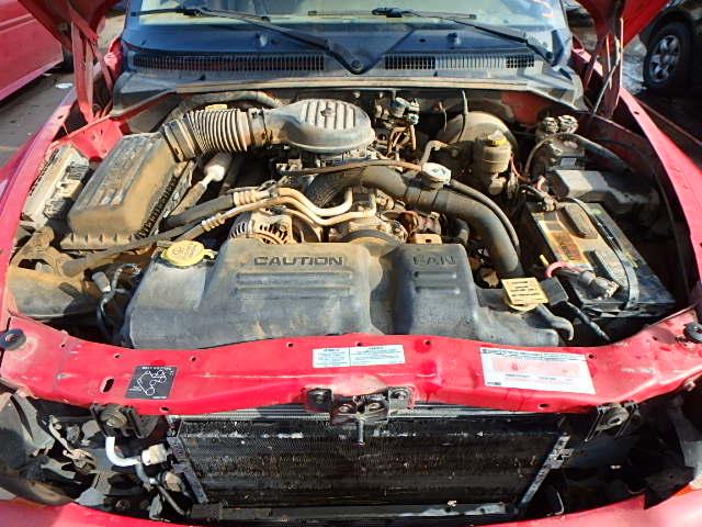 1B4HS28Z7YF114837 - 2000 DODGE DURANGO RED photo 7