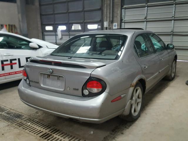 JN1CA31D81T826000 - 2001 NISSAN MAXIMA GXE GRAY photo 4