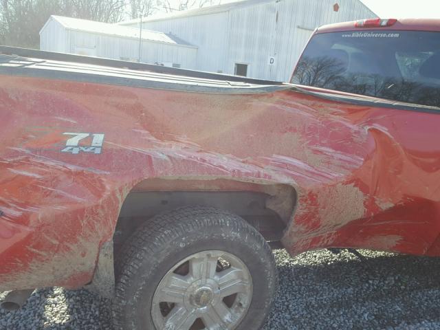 1GCEK14J48Z250664 - 2008 CHEVROLET SILVERADO RED photo 9