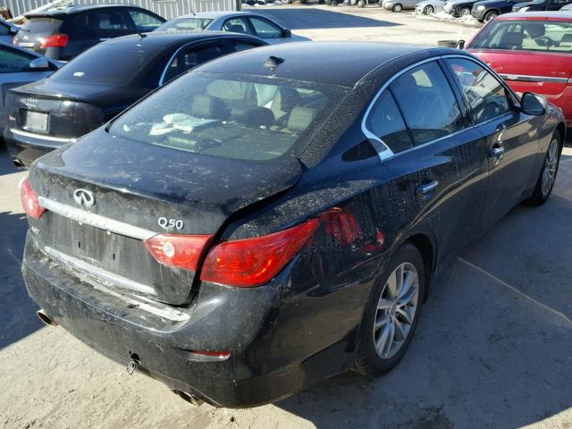 JN1BV7AR2EM697853 - 2014 INFINITI Q50 BASE BLACK photo 4