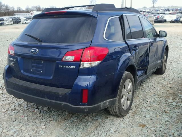 4S4BRCCCXB3350951 - 2011 SUBARU OUTBACK 2. BLUE photo 4