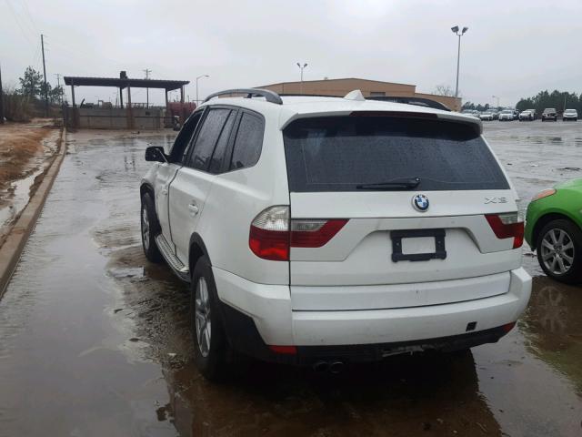 WBXPC93437WF14754 - 2007 BMW X3 3.0SI WHITE photo 3