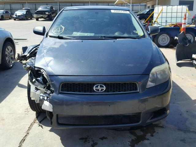 JTKDE177970198558 - 2007 TOYOTA SCION TC GRAY photo 9