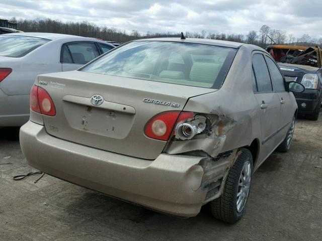 2T1BR32E65C472273 - 2005 TOYOTA COROLLA CE TAN photo 4