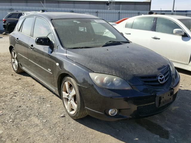 JM1BK343451251811 - 2005 MAZDA 3 HATCHBAC BLACK photo 1