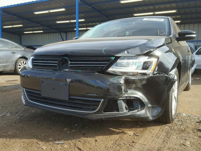 3VWB07AJ9EM436503 - 2014 VOLKSWAGEN JETTA SE BLACK photo 9