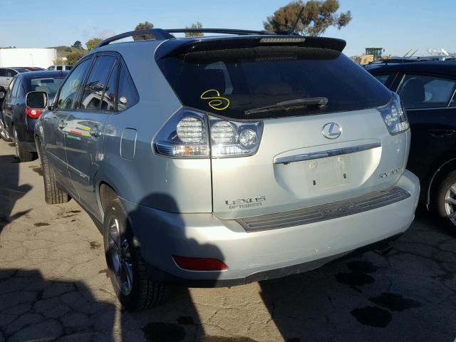 JTJHW31U172026509 - 2007 LEXUS RX 400H SILVER photo 3