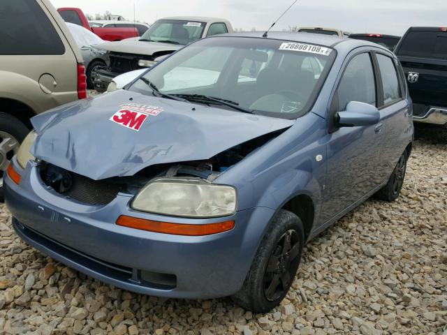 KL1TD66697B756738 - 2007 CHEVROLET AVEO BASE Көк фото 2