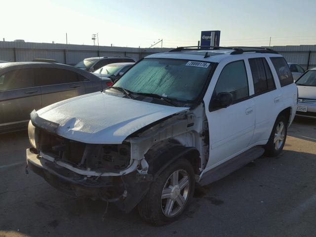 1GNDS13S482136492 - 2008 CHEVROLET TRAILBLAZE WHITE photo 2