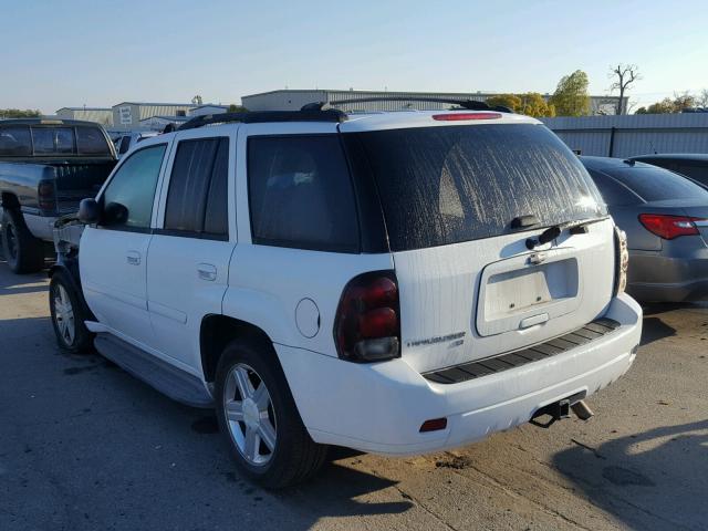 1GNDS13S482136492 - 2008 CHEVROLET TRAILBLAZE WHITE photo 3