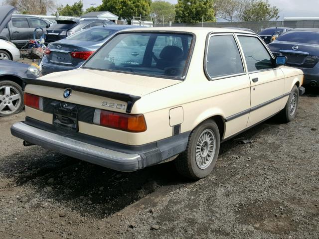 WBAAG3302D8387264 - 1983 BMW 320 I BEIGE photo 4