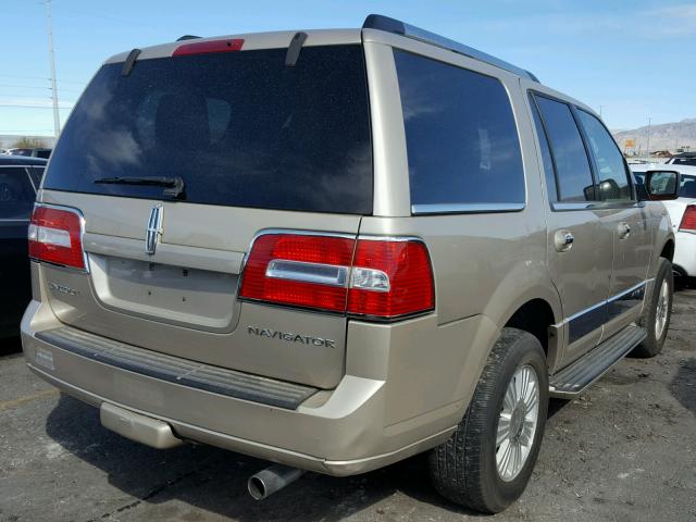 5LMFU27507LJ04646 - 2007 LINCOLN NAVIGATOR ოქროსფერი ფოტო 4